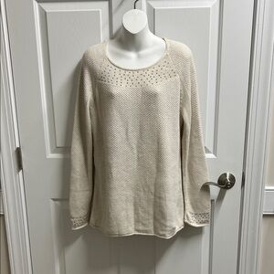 Monari Italia women’s Cream Sweater size 12 see measurements